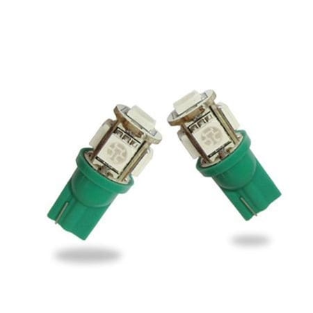 Powerhouse 194 168 2825 T10 M158 504 LED Lights Green Bulbs Wide View Angle PO300811